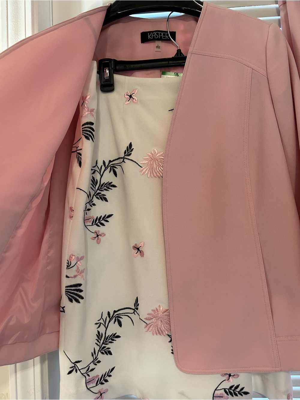 NEW!!! 3-piece Kasper Soft Pink Tailored Women's Suit - Picture 5 of 5